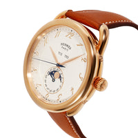 Hermès Arceau Grande Lune AR8.870.221.MHA Mens Watch in 18kt Rose Gold