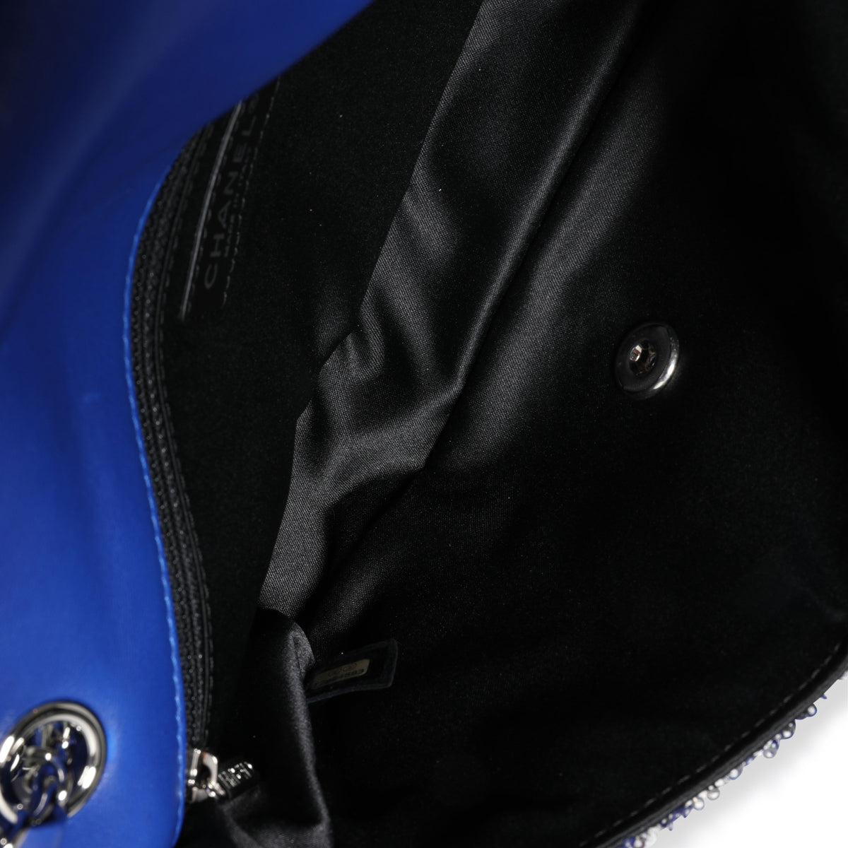 Chanel Blue and Black Sequined Medium Classic Single Flap Bag, myGemma, DE