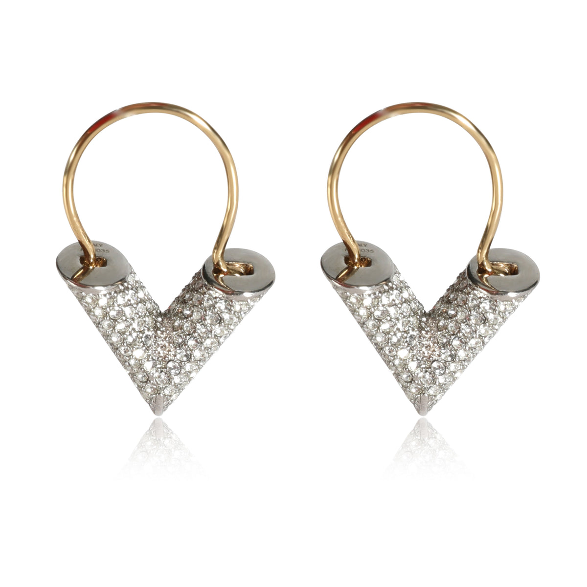 Louis Vuitton Essential V Crystal Pave Earrings, myGemma