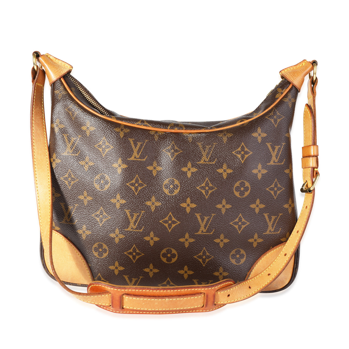 Louis Vuitton - Authenticated Boulogne Handbag - Cloth Brown for Women, Good Condition