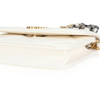 Chanel White Quilted Lambskin Chanel 19 Mini Flap Bag