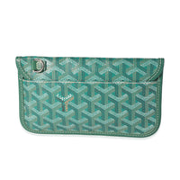 Goyard Green Goyardine Canvas Pouch