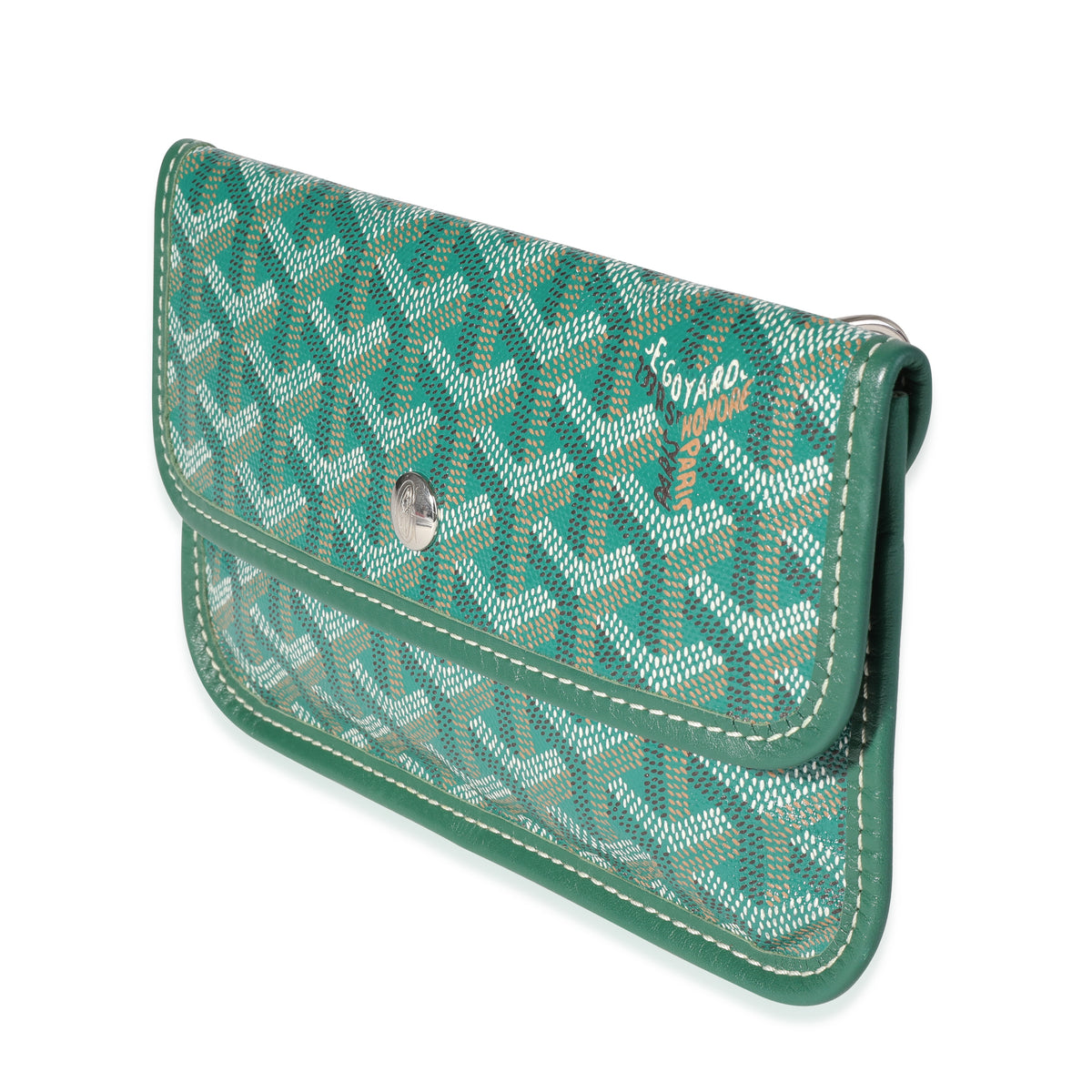 Goyard green online pouch