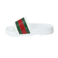 Gucci Web Slide White