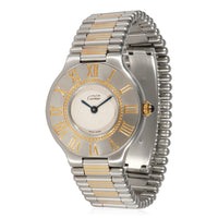 Cartier Must de Cartier 21 9010 Womens Watch in  Gold Plate/Stainless Steel