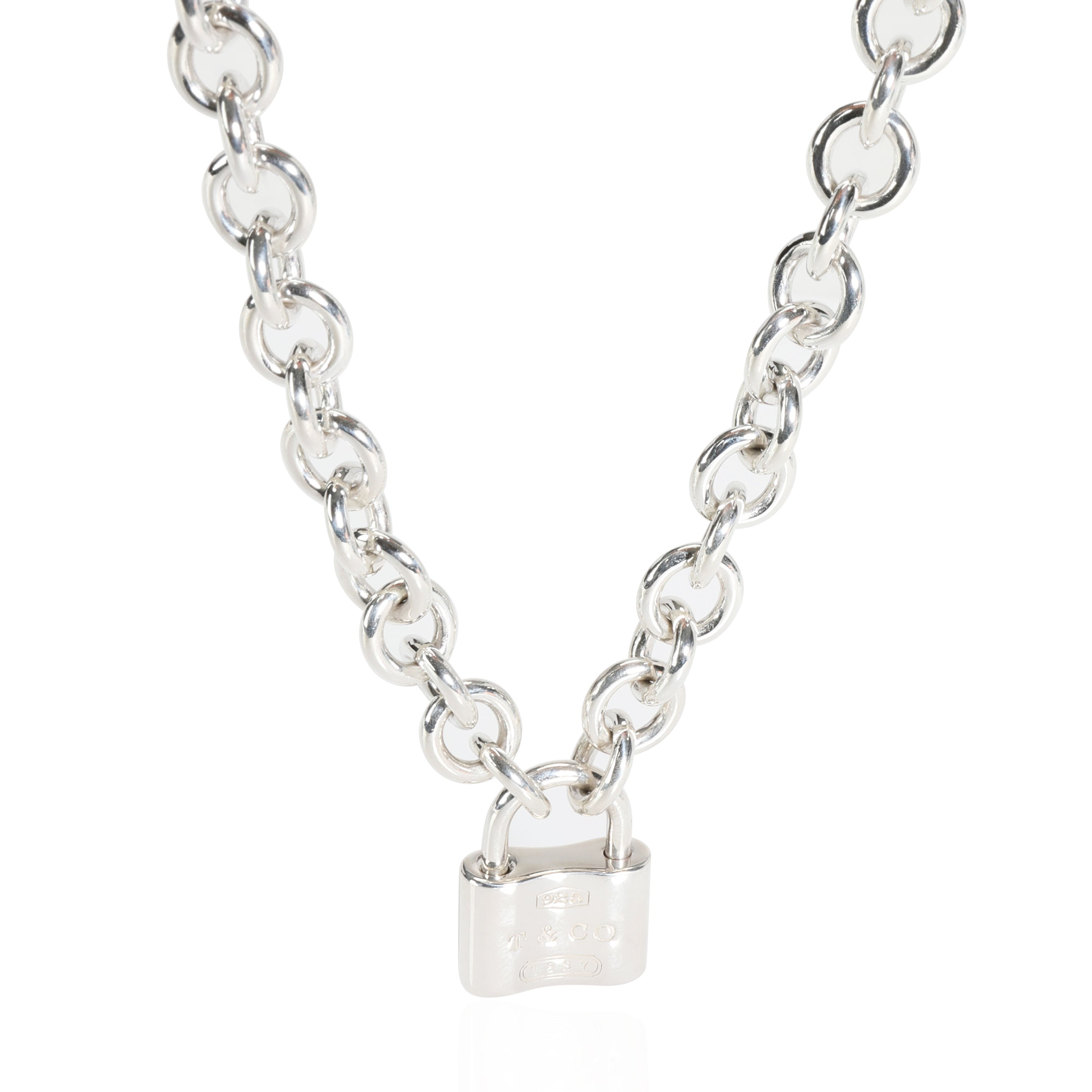Tiffany & Co. 1837 Lock Necklace in Sterling Silver