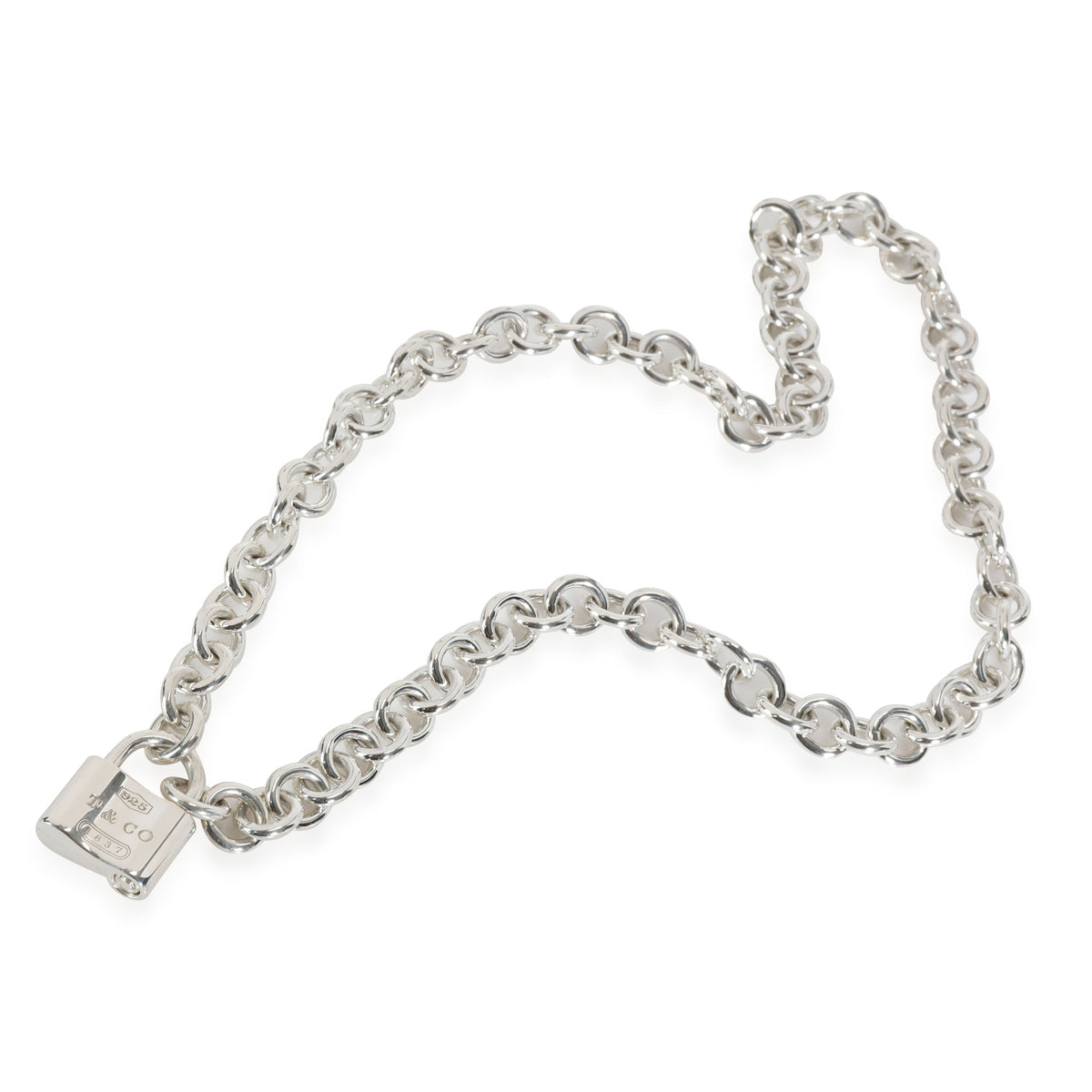 TIFFANY 18k Rose Gold Diamond Large Heart Lock Pendant Necklace 1312807 |  FASHIONPHILE