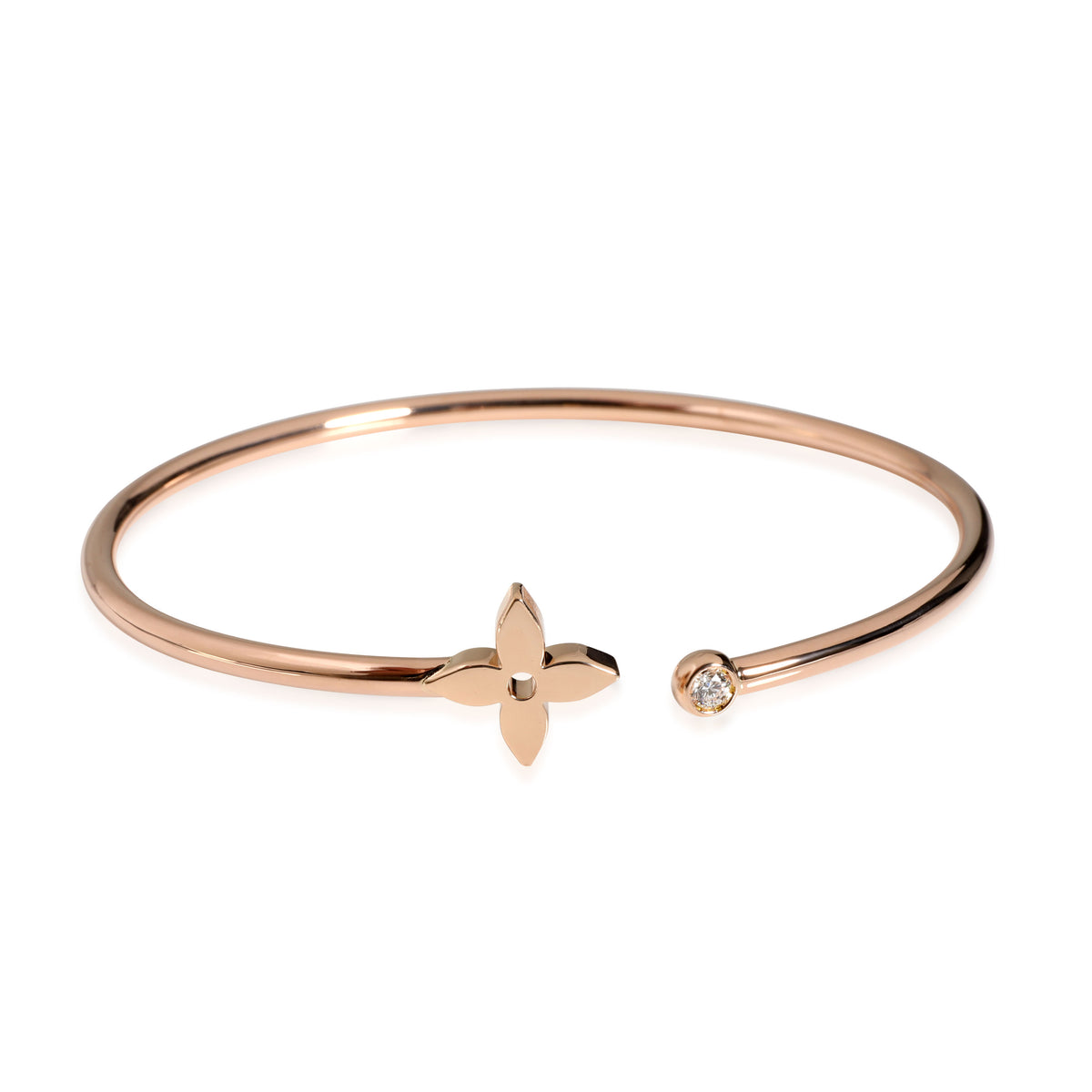 Louis Vuitton 'Idylle Blossom Twist' Rose Gold Diamond Bracelet at