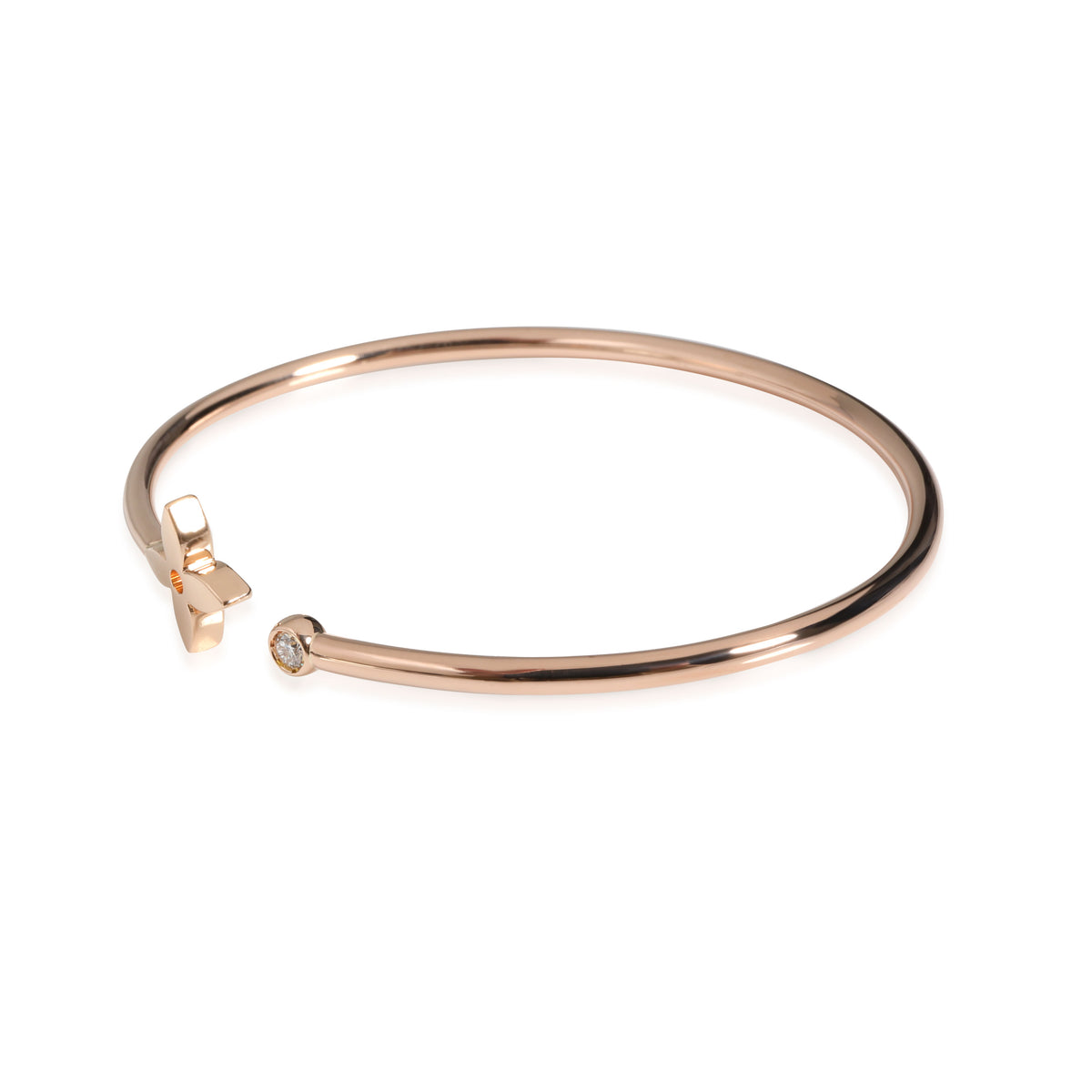 Louis Vuitton 18K Diamond Pink Gold Idylle Blossom Twist Bracelet