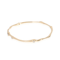 Wavy Diamond Bangle in 18k Yellow Gold 0.4 CTW