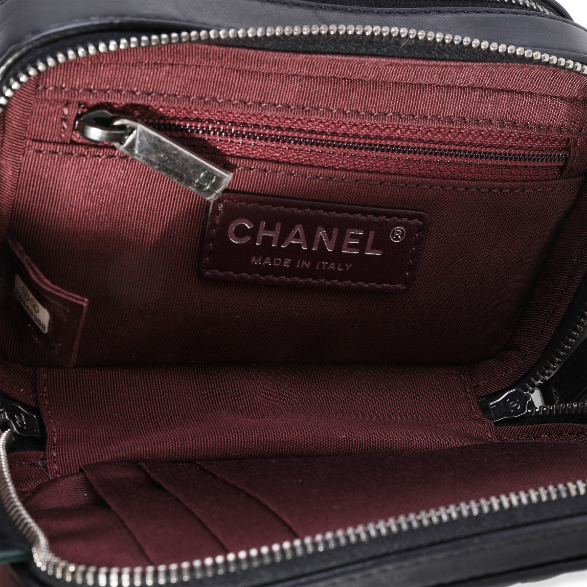 Chanel Black Quilted Lambskin Coco Boy Camera Case