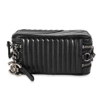 Chanel Black Quilted Lambskin Coco Boy Camera Case