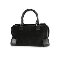 Loewe Black Leather & Perforated Suede Amazona 36