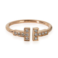 Tiffany & Co. T Wire Diamond Ring in 18K Rose Gold