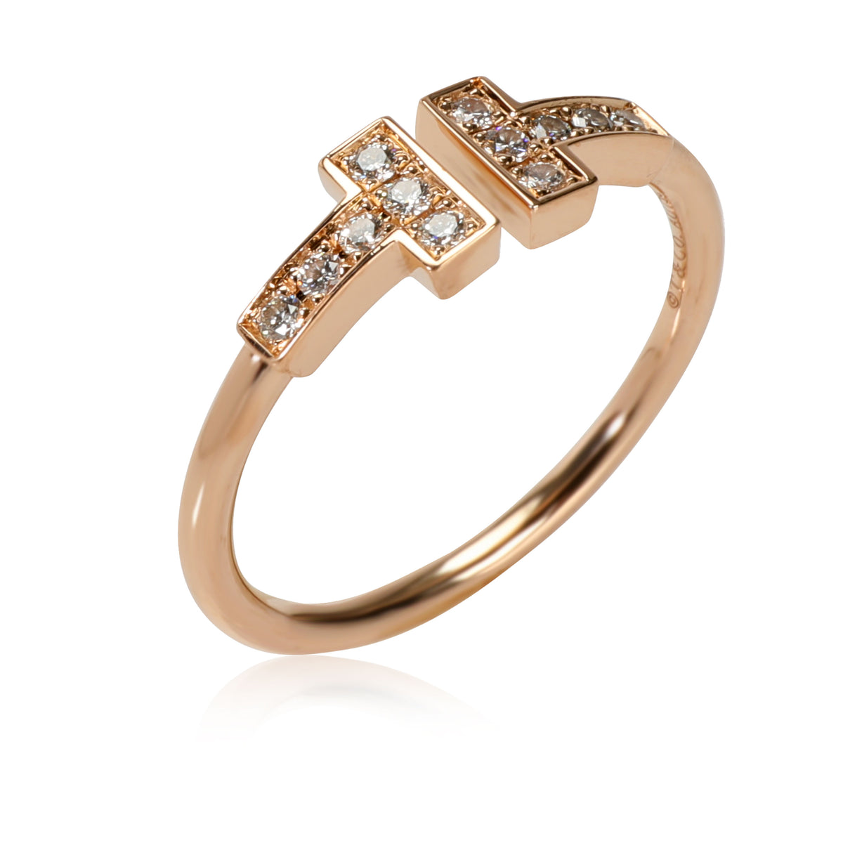Tiffany & Co. T Wire Diamond Ring in 18K Rose Gold