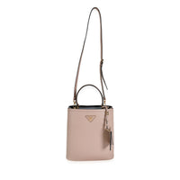 Prada Powder Pink Saffiano Leather Medium Panier Bag