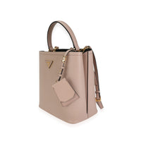 Prada Powder Pink Saffiano Leather Medium Panier Bag