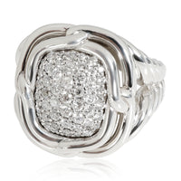 David Yurman Labyrinth Diamond Ring in Sterling Silver 1/1 Ctw