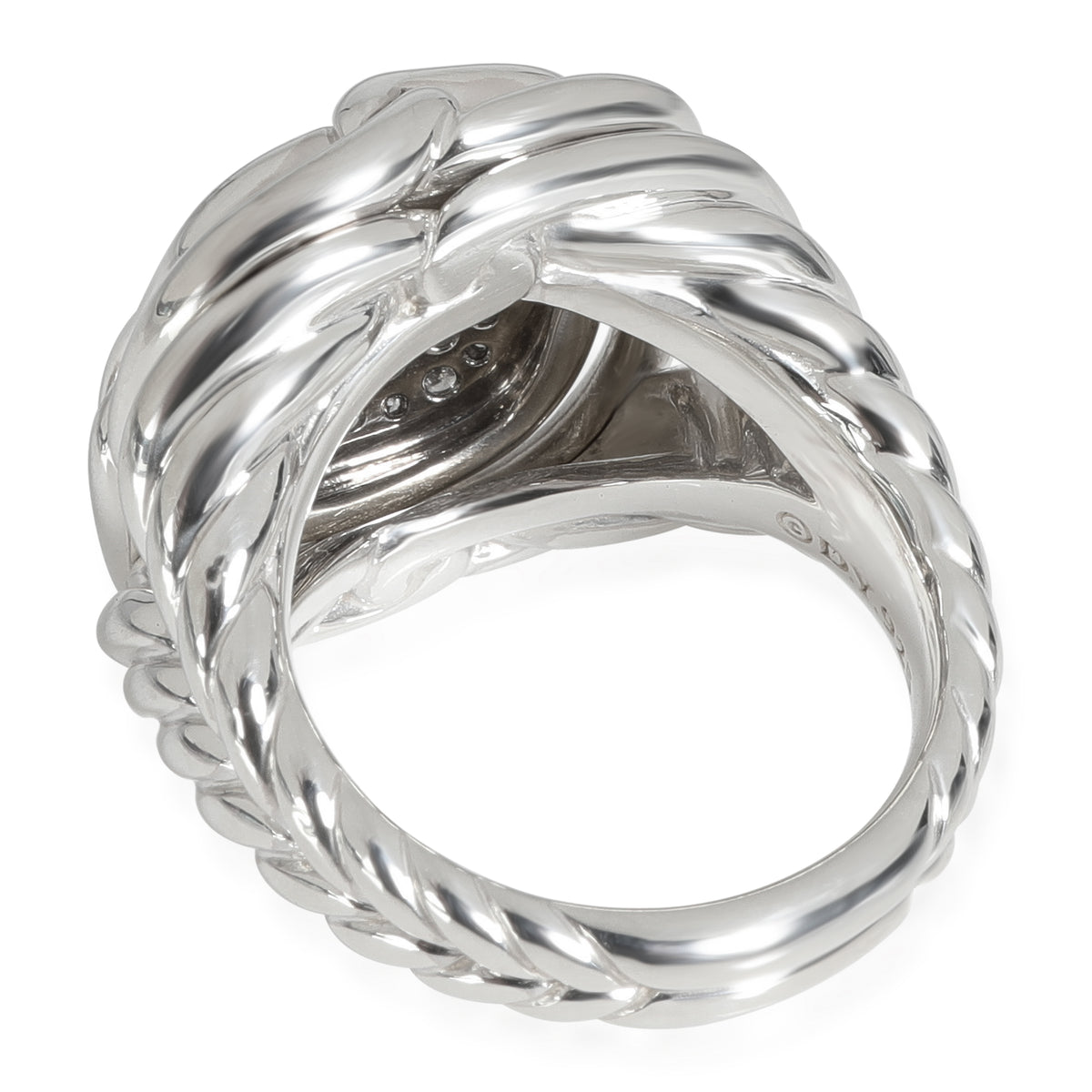 David Yurman Labyrinth Diamond Ring in Sterling Silver 1/1 Ctw