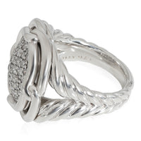 David Yurman Labyrinth Diamond Ring in Sterling Silver 1/1 Ctw