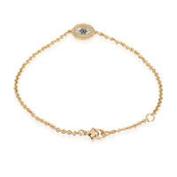 David Yurman Cable Collectibles Evil Eye Bracelet in 18k Yellow Gold 0.36 CTW