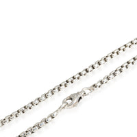 David Yurman Chain Box Necklace in 925 Sterling Silver