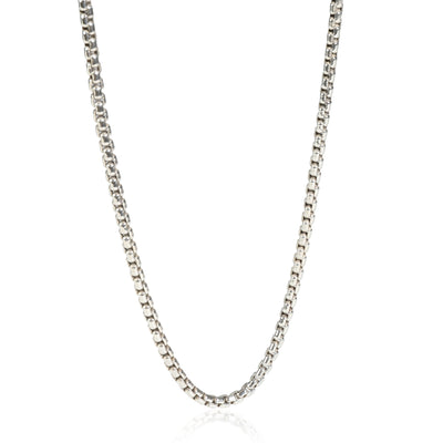 David Yurman Chain Box Necklace in 925 Sterling Silver