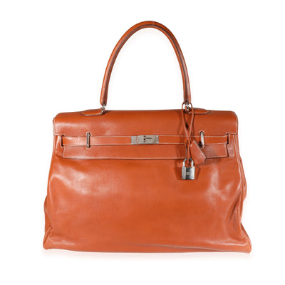 Hermès Fauve Sikkim Kelly Relax 50 PHW