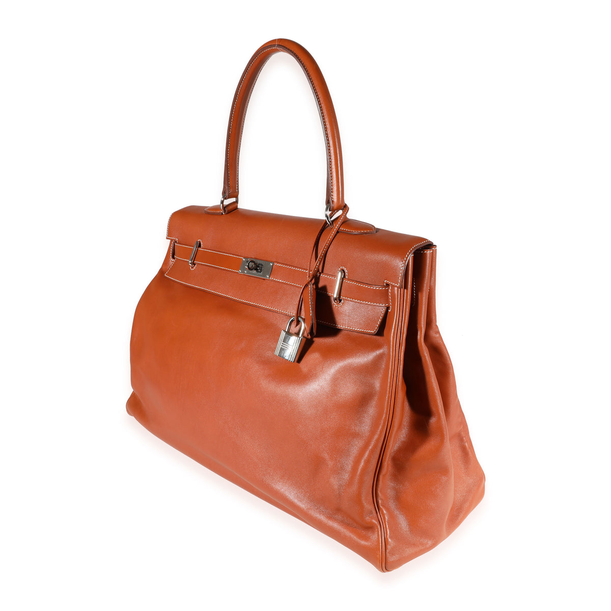 Hermès Fauve Sikkim Kelly Relax 50 PHW