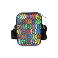 Gucci Limited Edition Psychedelic Rainbow GG Supreme Canvas Messenger Bag