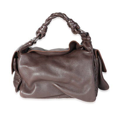 Bottega Veneta Brown Intrecciato Leather Hobo