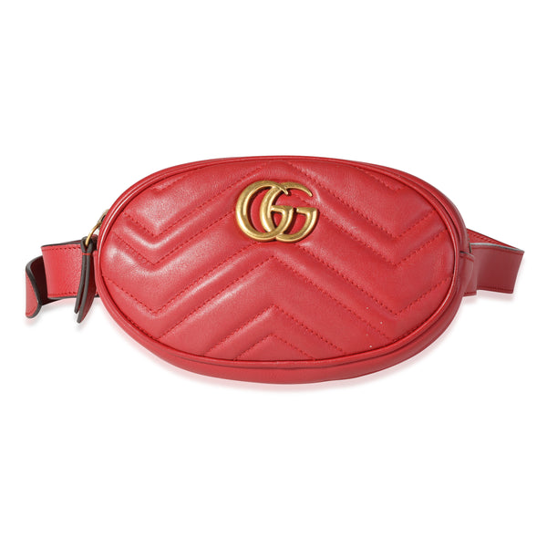 Gucci marmont belt bag red hot sale