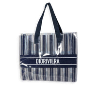 Dior Blue and White PVC Dioriviera Tote