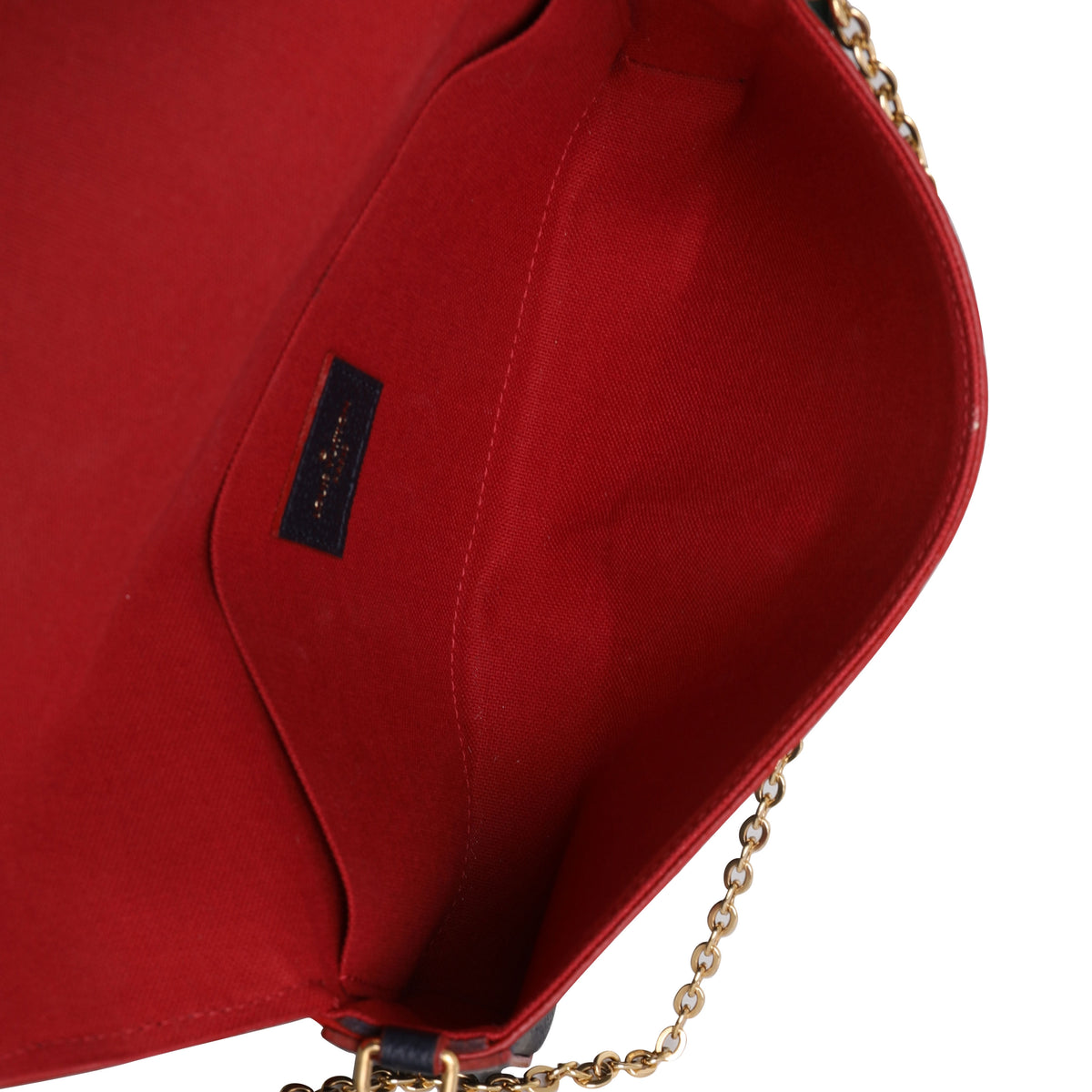 Louis Vuitton Marine Rouge Monogram Empreinte Leather Félicie Pochette