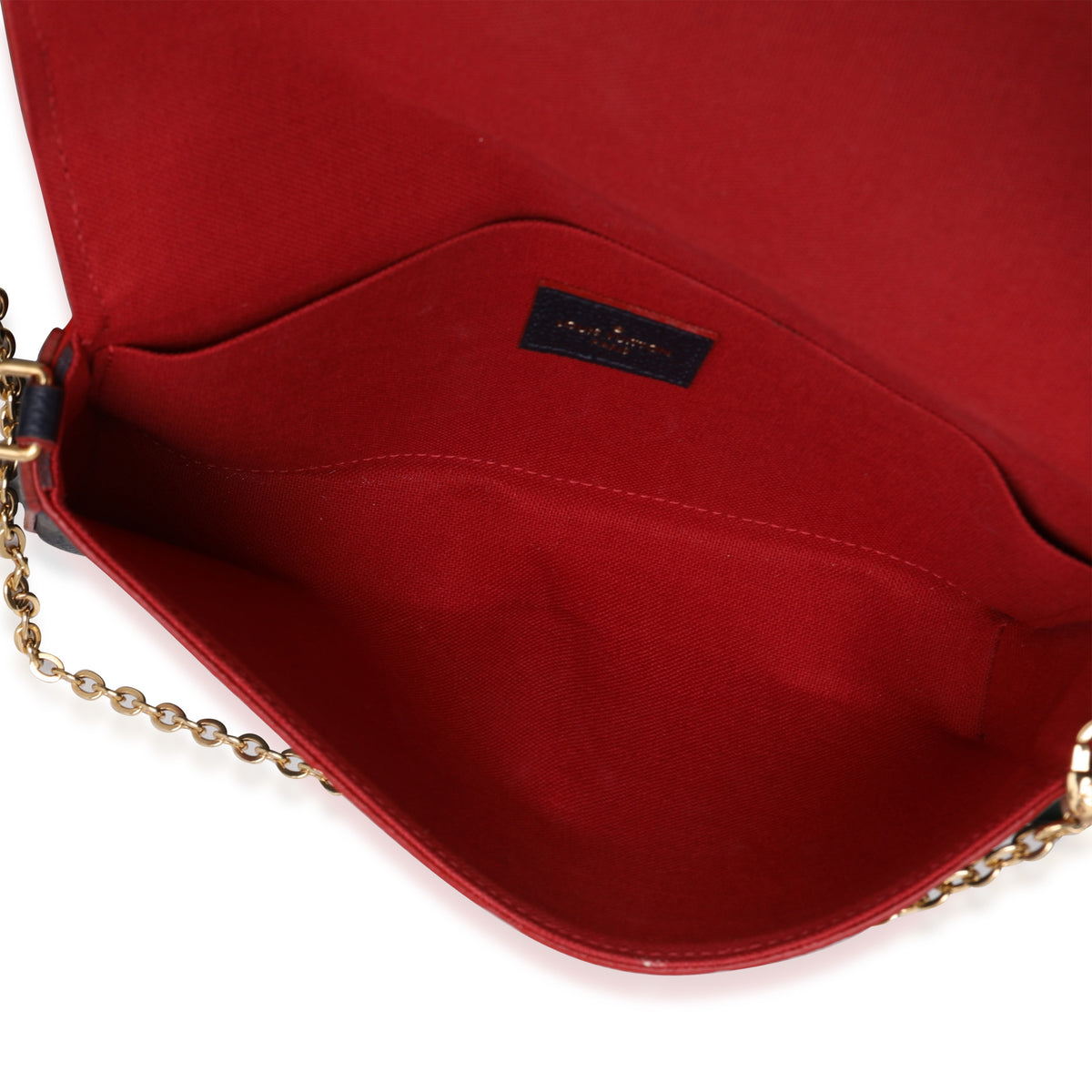 Louis Vuitton Marine Rouge Monogram Empreinte Leather Félicie Pochette