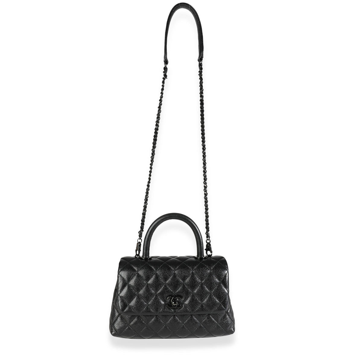 Chanel so black online coco handle