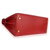 Hermès Vintage Rouge Vif Box Calf Sellier Kelly 28 GHW