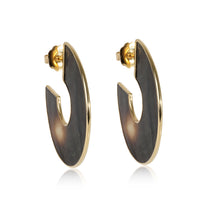 Ippolita Polished Rock Candy Shell Slices Hoop Earring in 18K Yellow Gold