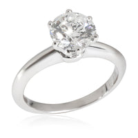 Tiffany & Co. Diamond Solitaire Engagement Ring in Platinum E IF 1.18 CTW