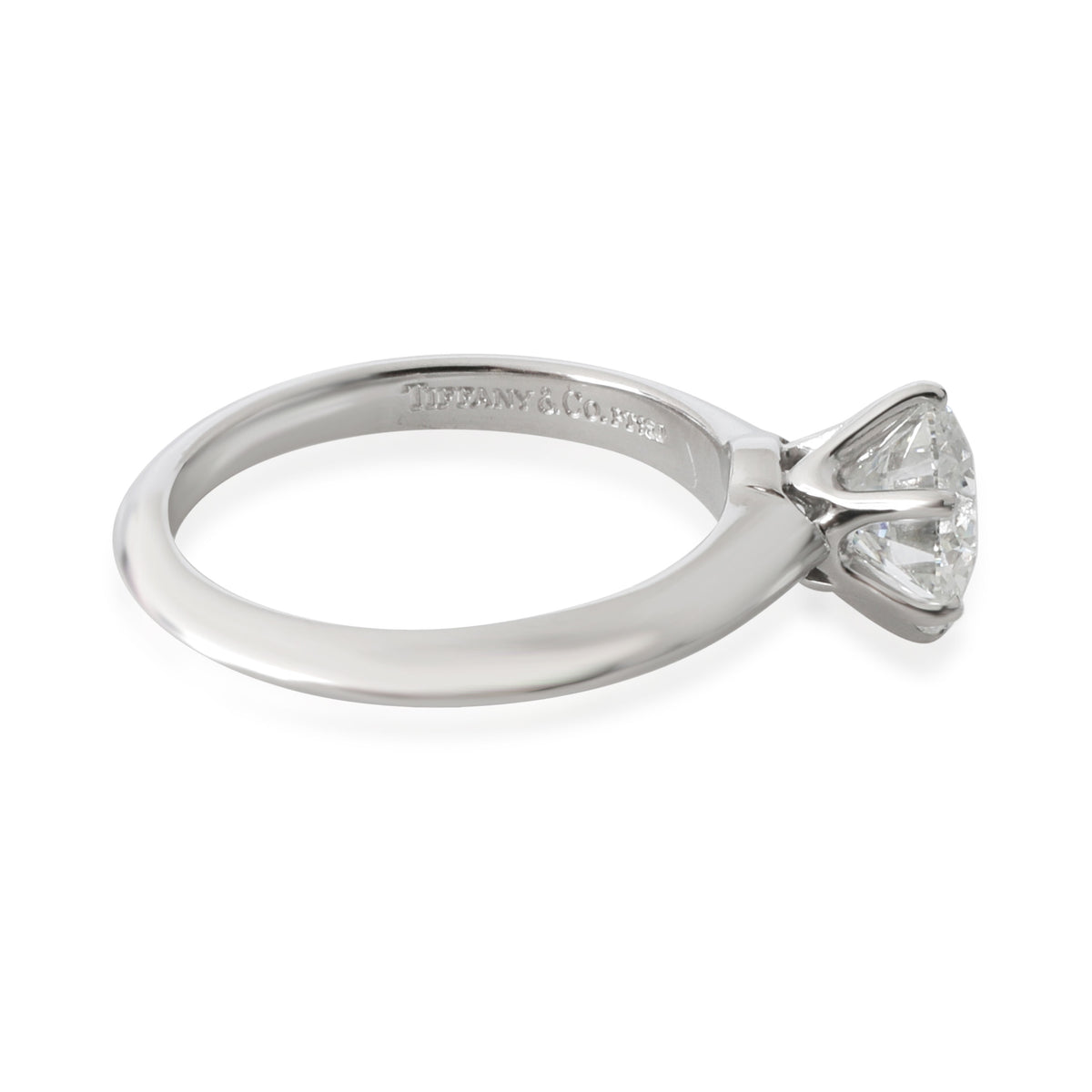 Tiffany & Co. Diamond Solitaire Engagement Ring in Platinum E IF 1.18 CTW