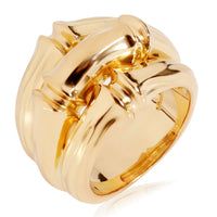 Cartier 3 Row Bamboo Ring in 18k Yellow Gold