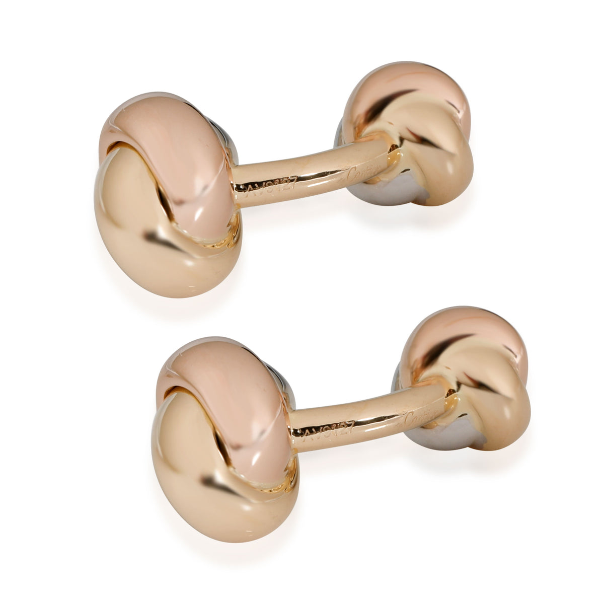 Cartier Trinity Cufflinks in 18K 3 Tone Gold