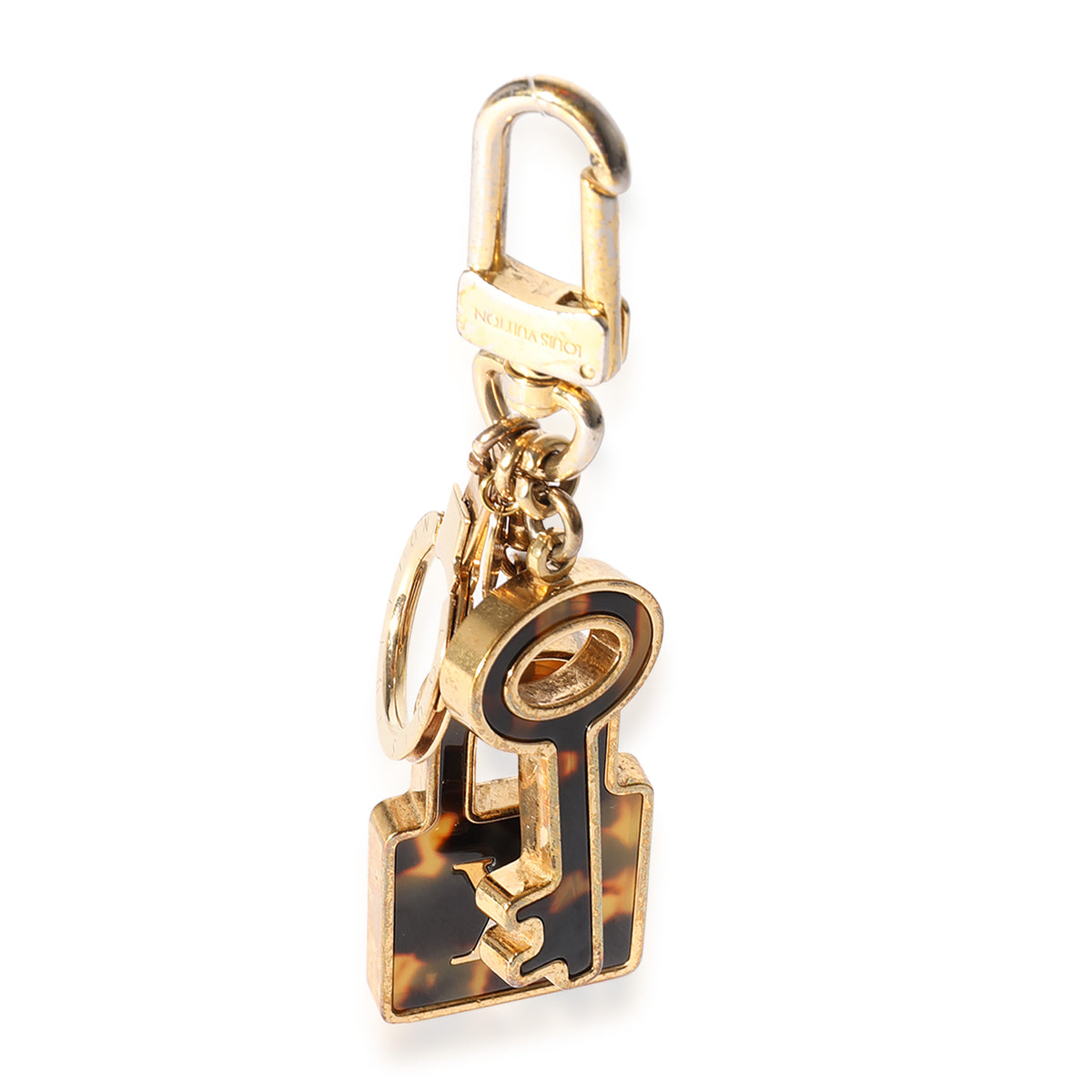 Vintage Louis Vuitton Yellow Gold and Enamel Purse Charm For Sale