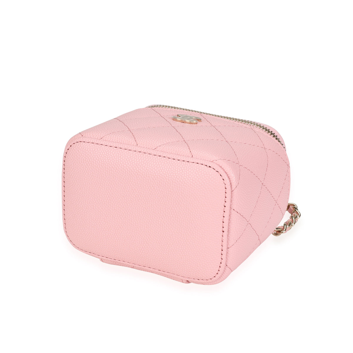 Chanel Caviar Quilted Medium Curvy Pouch Cosmetic Case Light Pink –  STYLISHTOP