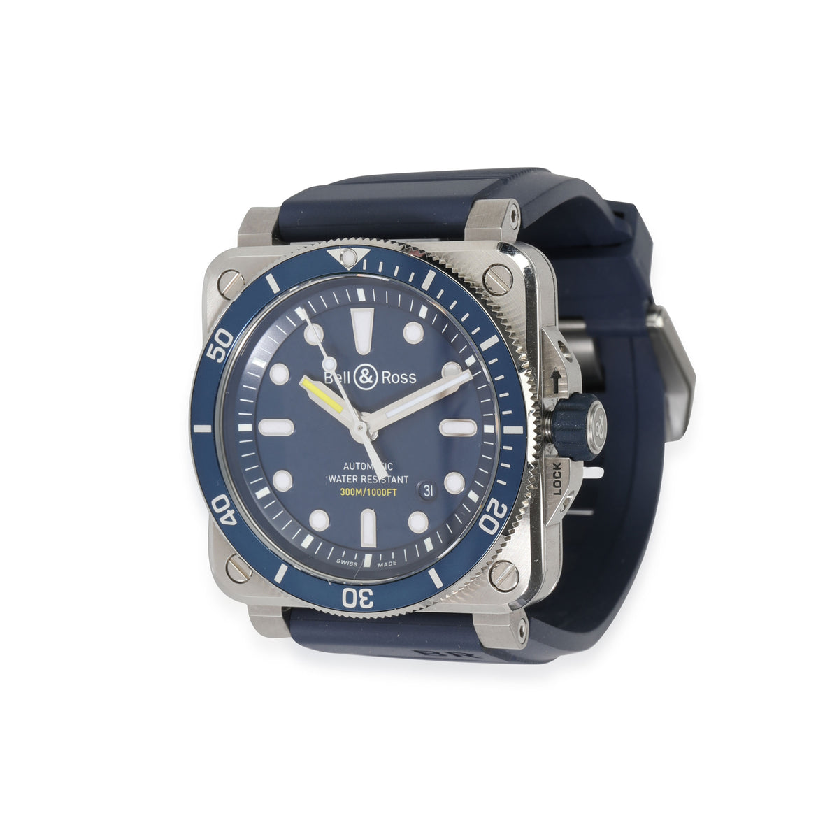 Bell Ross Instrument Diver Blue BR0392-D-BU-ST/SRB Men's Watch