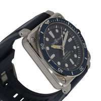 Bell & Ross Instrument Diver Blue BR0392-D-BU-ST/SRB Mens Watch in  Stainless S