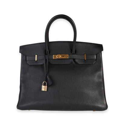 Hermès Black Togo Birkin 35 GHW