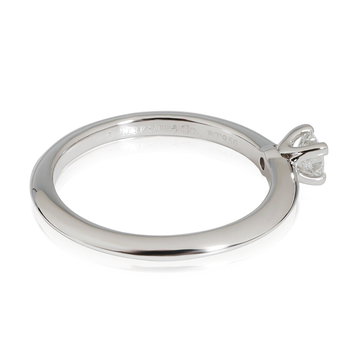 Tiffany & Co. Diamond Princess Cut Engagement Ring in Platinum D VS1 0.18 CTW