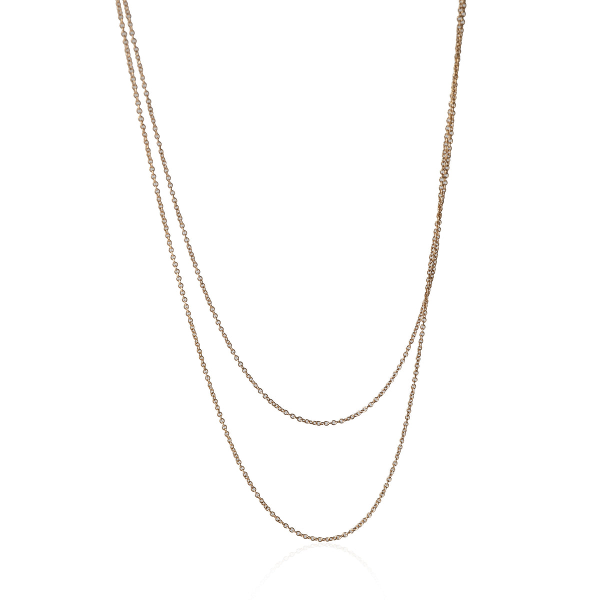 Tiffany & Co. Double Chain Necklace in 18K Rose Gold