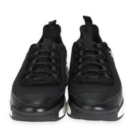 Chanel Wmns Calfskin & Mixed Fibers Sneaker Black & Gold